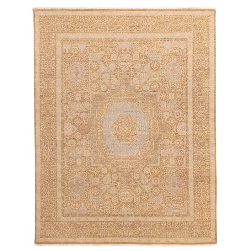 ECARPETGALLERY Hand-knotted Mamluk Light Brown Wool Rug - 8'0 x 10'3