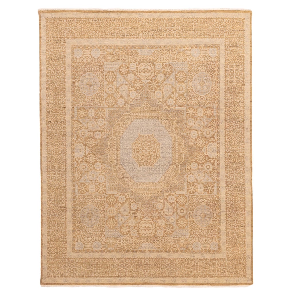 ECARPETGALLERY Hand-knotted Mamluk Light Brown Wool Rug - 8'0 x 10'3
