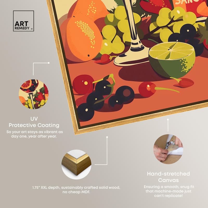 Sangria Drink Canvas by Art Remedy