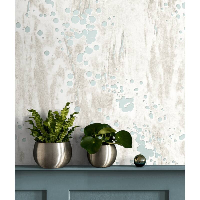 Seabrook Designs Edmanson Concrete Splatter Unpasted Wallpaper