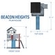 preview thumbnail 4 of 13, Backyard Discovery Beacon Heights Cedar Wooden Elevated Kids Playhouse - 6'3" x 10'0"