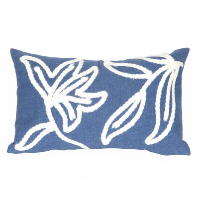 Liora Manne Visions I Windsor Indoor/Outdoor Pillow Blue 12"X20"