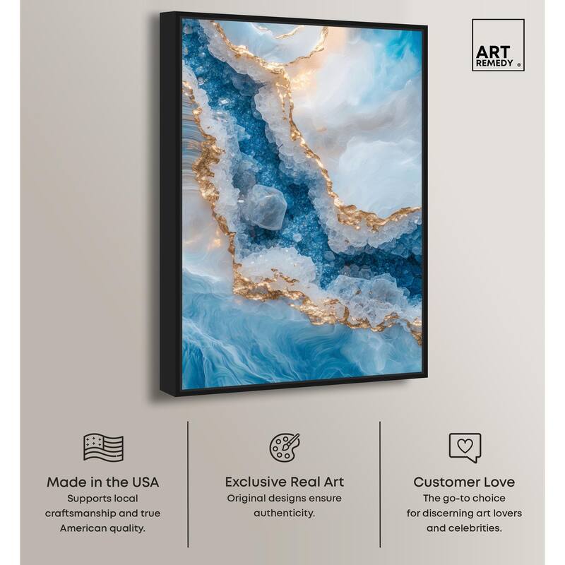 Molten Topaz I Canvas by Art Remedy