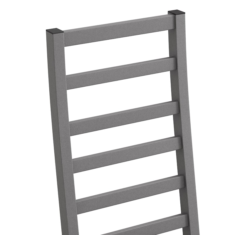 Metal Dining Chairs Set of 2, Steel Legs and PU Leather Seats, High Back Armless Dining Chairs, for Kitchen, Living Room