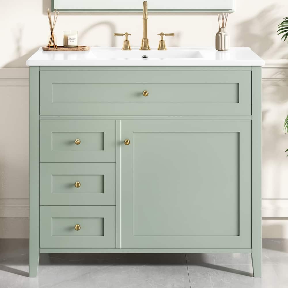 GDFStudio - Adrian Montgomery Modern Freestanding Bathroom Vanity