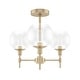 preview thumbnail 8 of 12, Hunter Xidane Metal and Glass Orb Chandelier - Entry, Kitchen or Dining Room Table, Bedroom - Mid-Century Modern, Transitional