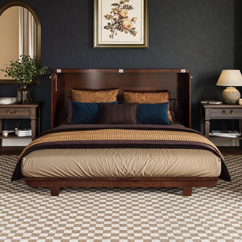 AFI Charleston Murphy Bed Chest with 6" Mattress