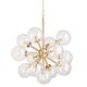 preview thumbnail 1 of 3, Quorum International 8132-13 Rovi 13 Light 26" Wide Pendant Aged Brass