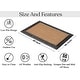 preview thumbnail 10 of 11, A1 Home Collections Natural Rubber And Coir Molded Hand-finished Doormat 30"X48"