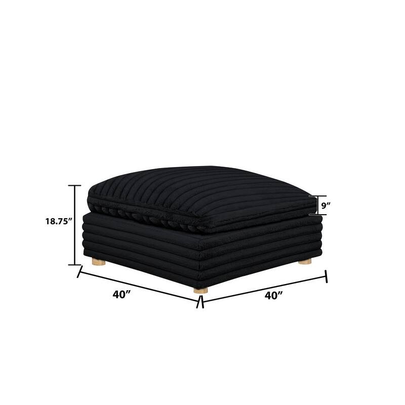 Best Quality Furniture 4-Piece Section Corduroy Modular