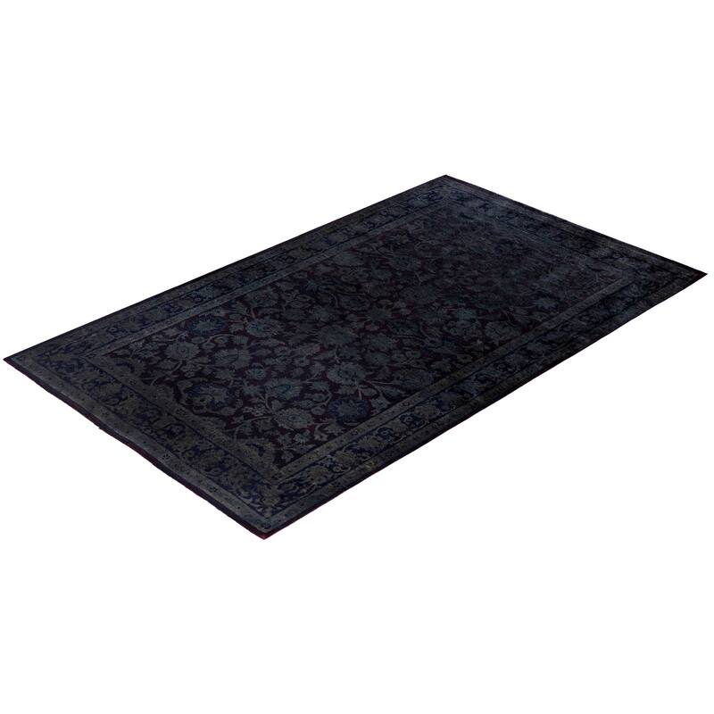 Overdyed One-of-a-Kind Hand-Knotted Area Rug - Black - 3' 2" x 5' 2"