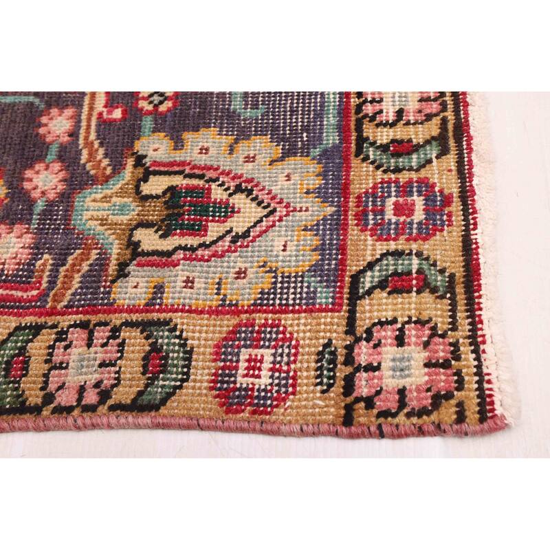 ECARPETGALLERY Hand-knotted Antalya Vintage Red Wool Rug - 6'8 x 9'10