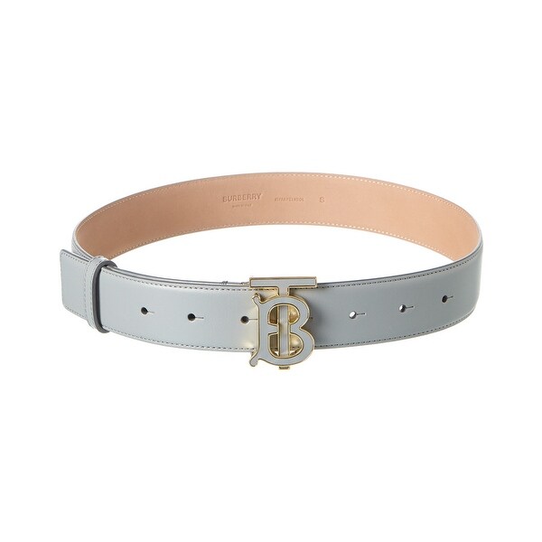 burberry monogram motif leather belt
