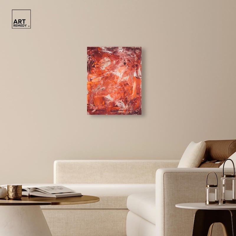 Shades of Red II Canvas by Art Remedy, Gallery Wrapped