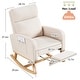 preview thumbnail 11 of 105, HOMYKA Rocking Chair for Nursery with Footrest