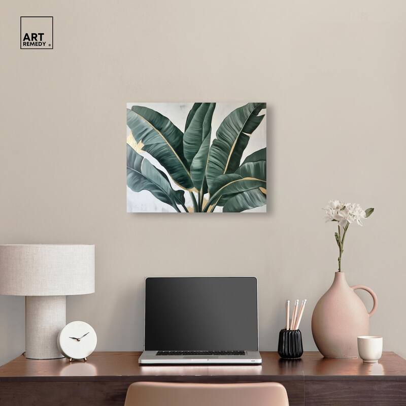 Jungle Jewel Jade II Canvas by Art Remedy, Gallery Wrapped