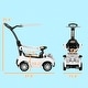 preview thumbnail 5 of 6, Push Car for Kids 1-3 Years, 3 in 1 Ride on Sliding Car, Foot to Floor Baby Push Car with Removable Handle, Music, Horn, Canopy