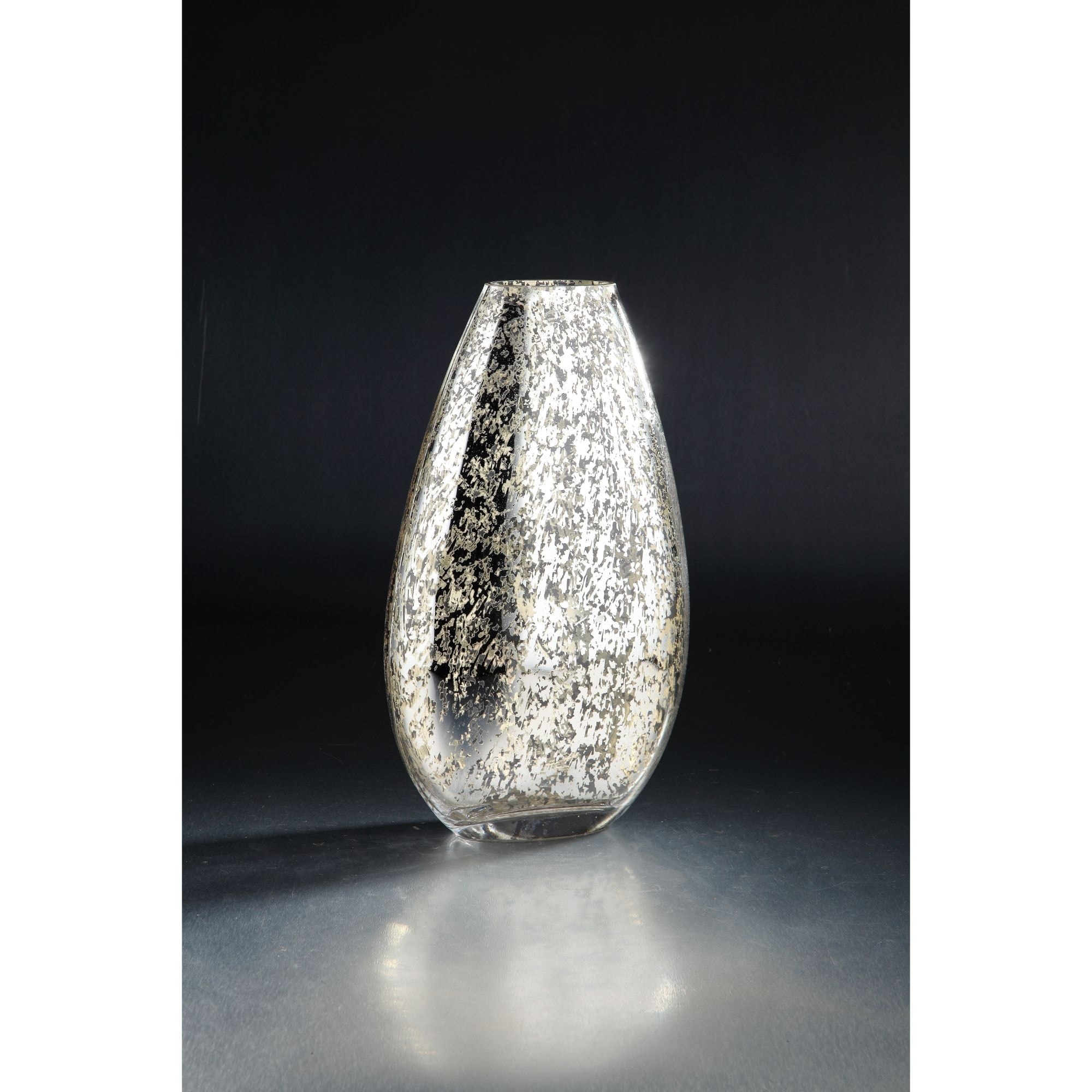 15.5 Silver and Gold Clear Glass Bud Flower Vase - On Sale - Bed Bath &  Beyond - 29811247