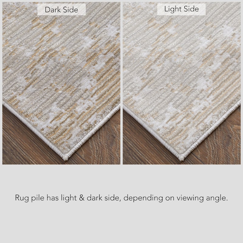 Grand Bazaar Maxin Machine Made Abstract Modern Area Rug