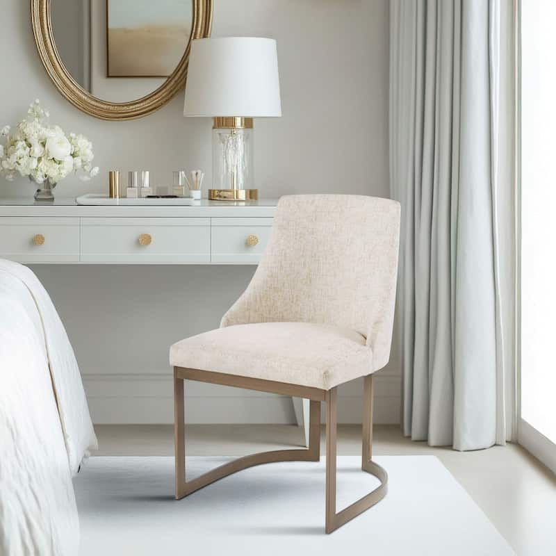 Madison Park Bryce Upholstered Dining Chair (Set of 2) - Cream