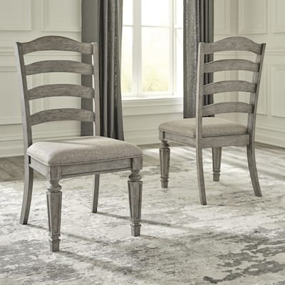 Ashley Furniture Lodenbay Antique Gray Dining Upholstered Side Chair (Set of 2) - 20"W x 25"D x 41"H