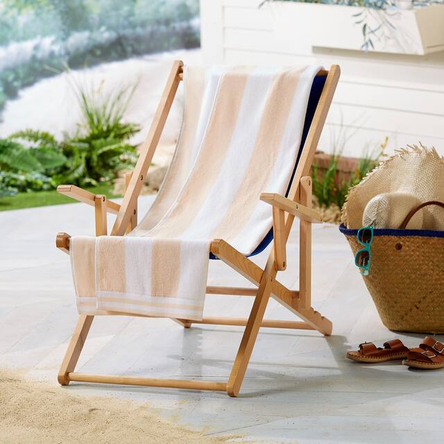 Luxurious Cotton Cabana Stripe Beach Towel