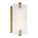 preview thumbnail 1 of 4, Minka Lavery 924-L Aizen 12" Tall LED Wall Sconce with Faux Alabaster