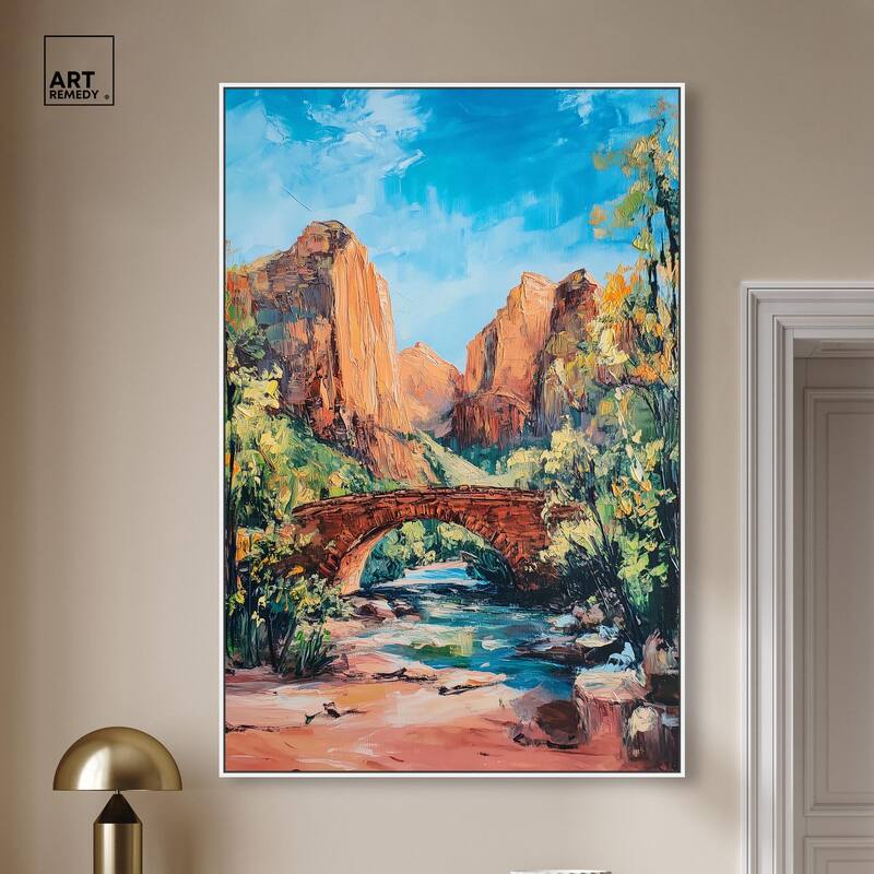 Bridge in Time Canvas by Art Remedy