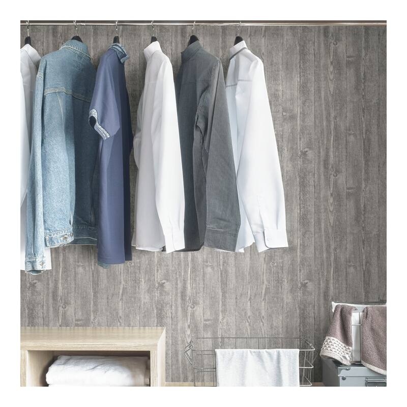 InHome Portland Wood Peel & Stick Wallpaper - 198in x 20.5in x 0.025in