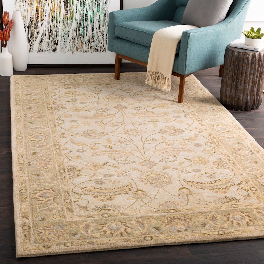Hand-tufted Tiana Traditional Wool Area Rug