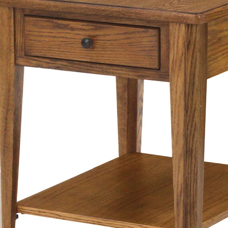 Chromcraft Peter Revington End Table in Chestnut Finish