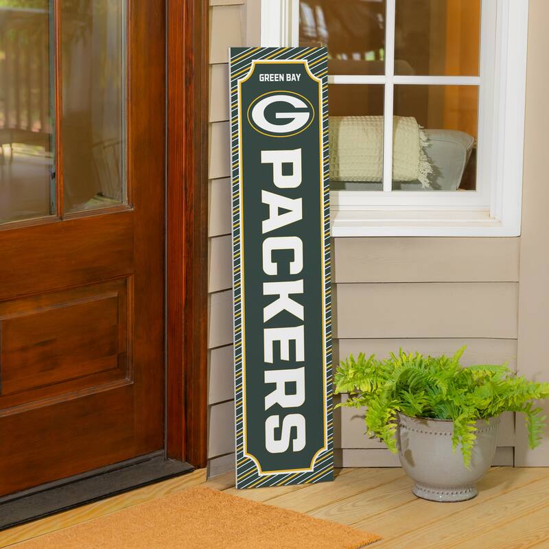 47" Double Sided Seasonal Porch Leaner, Green Bay Packers - 47" x 11.25"
