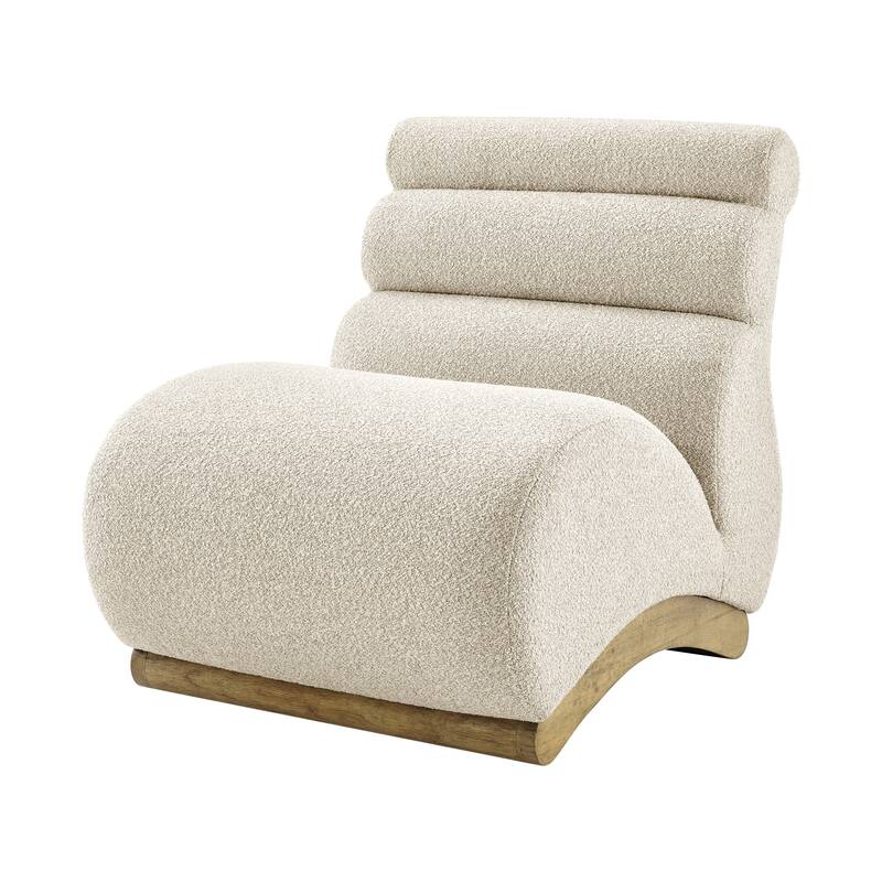NPD Furniture Lucius Boucle Accent Chair - Milford Beige