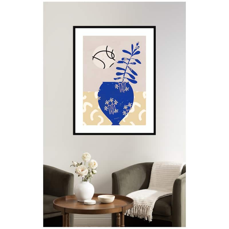 Kate and Laurel Pottery Poem No3 by Treechild Framed Wall Art Print