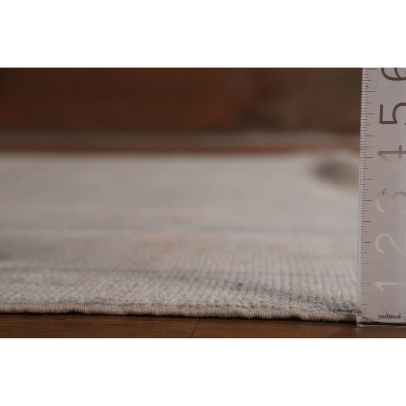 Hand Knotted Oriental 100% Wool Carpet Transitional All-Over Greys & Charcoal Oushak Area Rug - 12' 9'' X 9' 0''