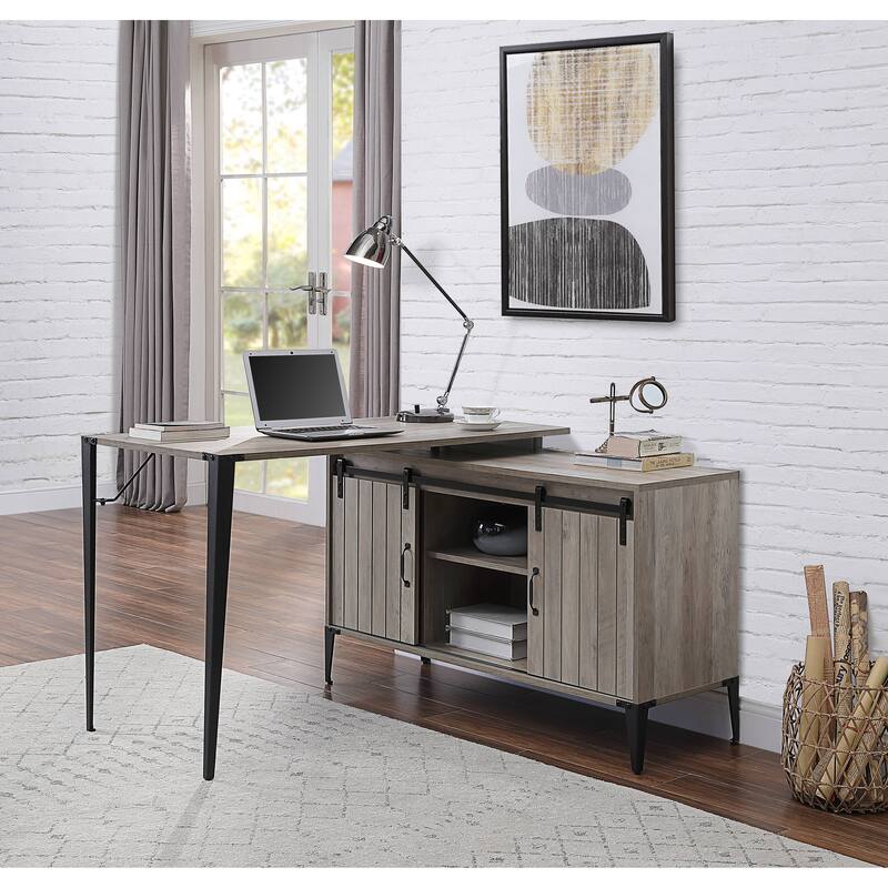 Versatile Writing Desk with Stylish Storage and Modern Appeal for Productive Spaces