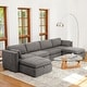 preview thumbnail 10 of 179, Mia Oversized Modular Sectional Fabric Sofa