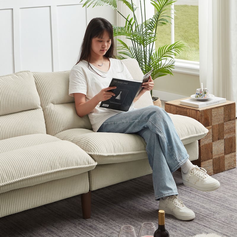 72.4" Armless Futon Sofa Bed