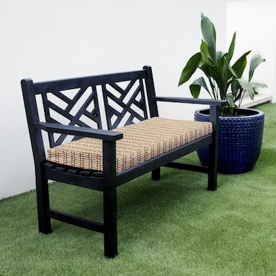 Sorra Home Deja Stucco Indoor/Outdoor Bristol Bench Cushion (Cushion Only)
