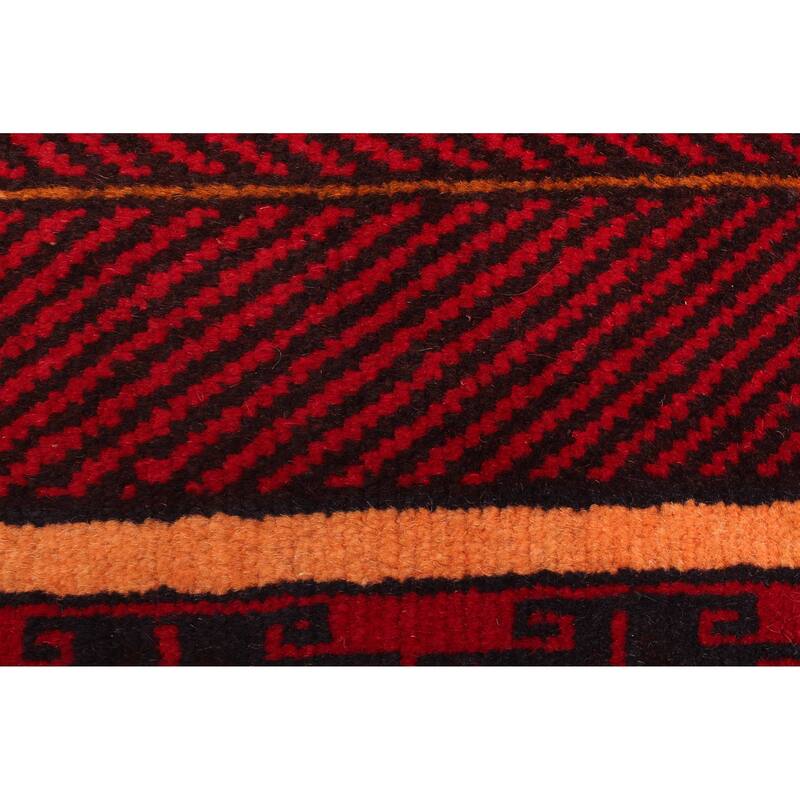 ECARPETGALLERY Hand-knotted Teimani Light Orange Wool Rug - 3'1 x 4'5