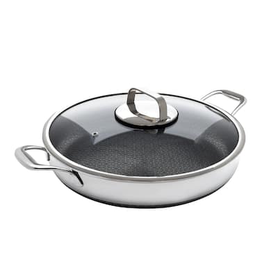 DiamondClad 14 Inch Nonstick Stainless Steel Pan with Lid Cookware Set - 14"
