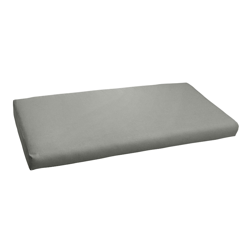 Sorra Home Outdura Solid Indoor/Outdoor Round-front Bench Cushion