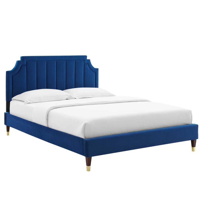 Sienna Performance Velvet Full Platform Bed