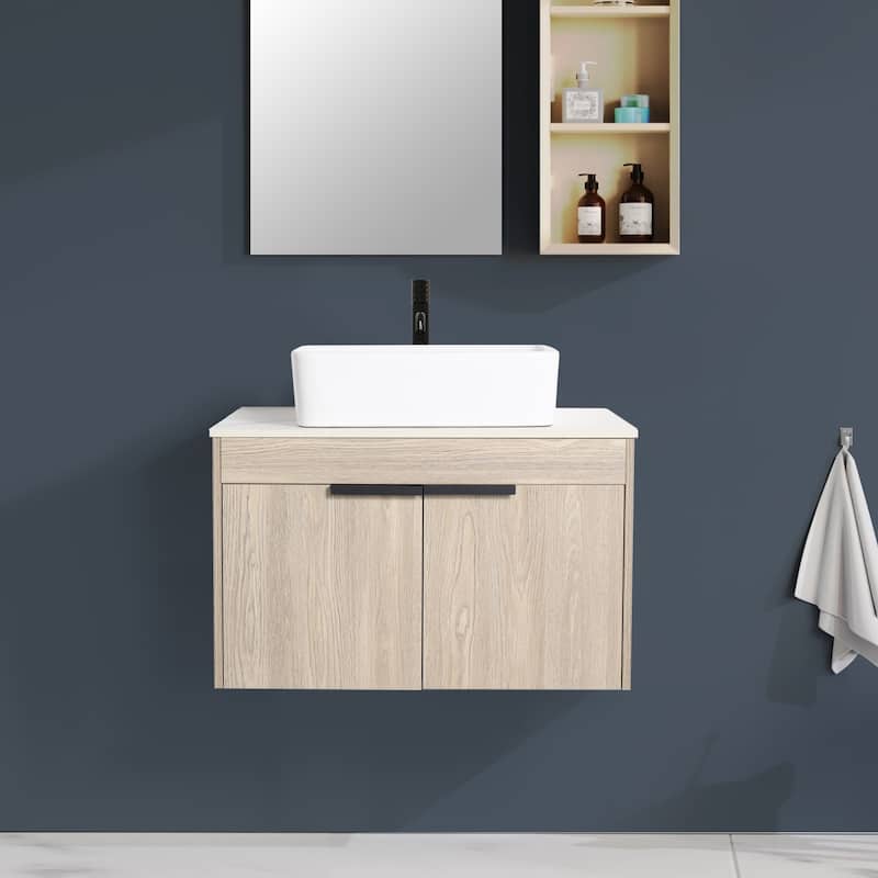 Topcraft Wall Mounted Bathroom Vanity with Sink