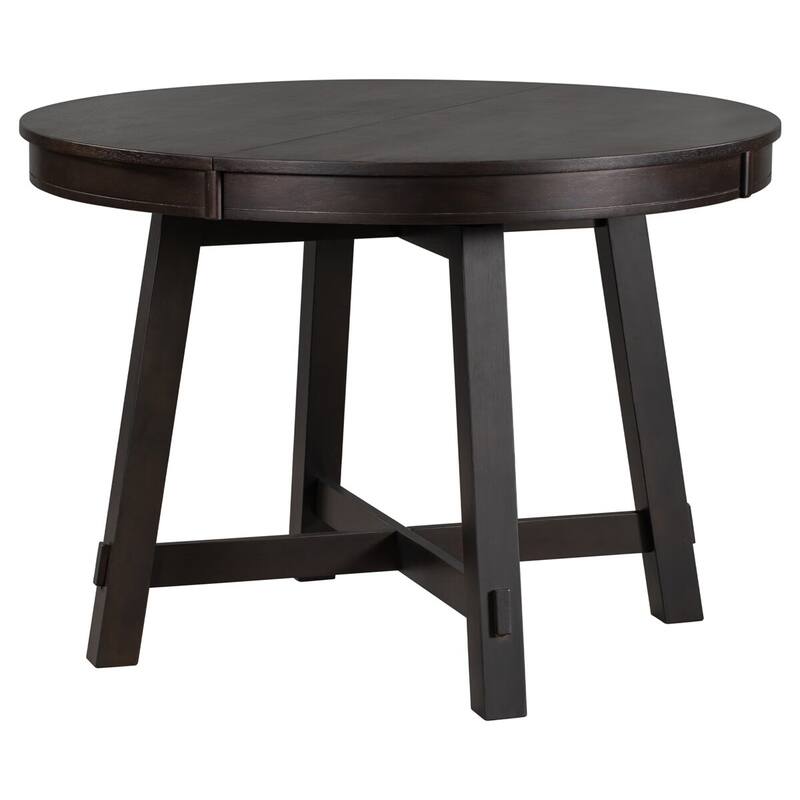 Merax Farmhouse Round Extendable Dining Table