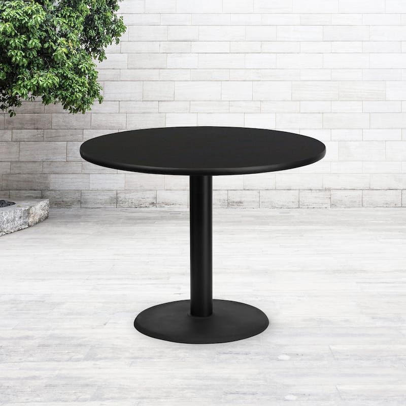 42'' Round Laminate Table Top with 24'' Round Table Height Base