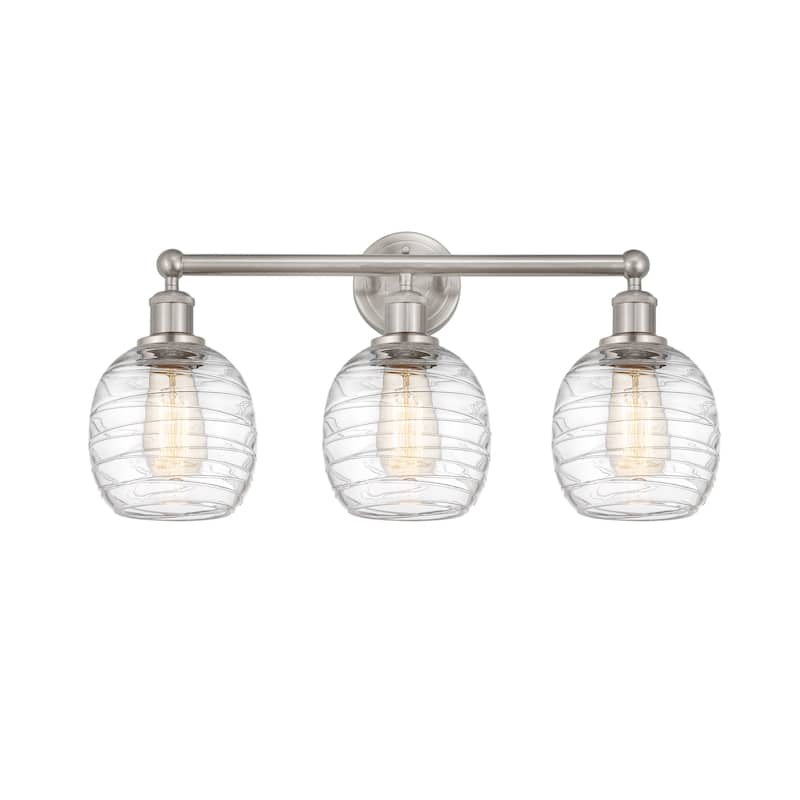 Innovations Lighting 616-3W-12-24 Belfast Vanity Belfast 3 Light 24" - Brushed Satin Nickel / Deco Swirl
