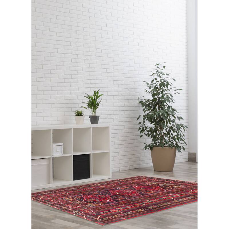 ECARPETGALLERY Hand-knotted Teimani Dark Navy Wool Rug - 3'5 x 6'3