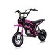 preview thumbnail 1 of 41, XXL Kids Ride-On Electric Motorcycle, 24V 350W Dirt Bike with Dual Brakes and Speed Options for Ages 8-12 Pink