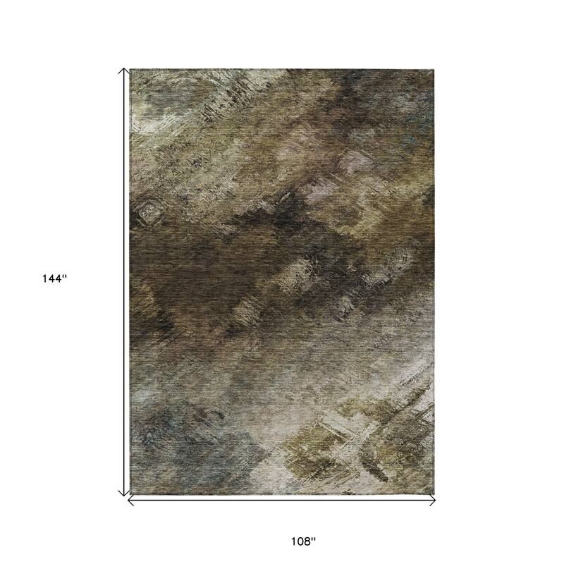 HomeRoots Abstract Transitional Rectangle Outdoor Rug